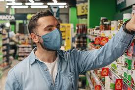 Face Mask Mockup Lifestyle In Product Mockups On Yellow Images Creative Store