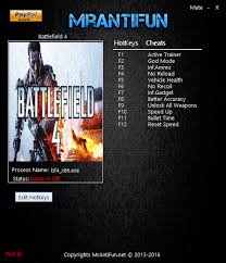 For example, if you want to unlock a . Battlefield 4 Trainer 11 02 13 2016 Mrantifun Gamesread Com
