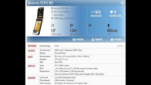 Motorola ROKR W6 PRICE AND ...