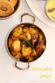 Simple Potato Stir Fry Potato Poriyal Recipe Shravs Kitchen Recipe Rice Side Dish Recipes Indian Side Dishes Rice Side Dishes