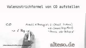 Check spelling or type a new query. Valenzstrichformel Fur Co Aufstellen Youtube