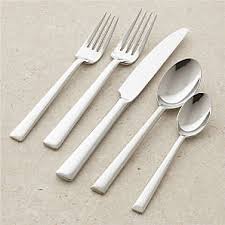 Aspen dinner forks, set of 4 8.25w Flatware Sets Silverware Place Settings Crate And Barrel