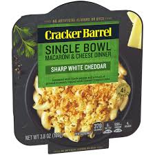 With more that 620 locations in 42 states, the cracker barrel brings a taste of southern cooking and charm to. Cracker Barrel Macaroni And Cheese Bowl Sharp White Cheddar Nutrition Ingredients Greenchoice