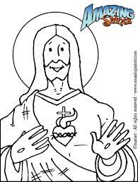 This page also has a border that can be colored. Free Coloring Pages Sacred Heart Of Jesus Coloring Page Coloring Home