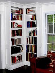 Ceiling, and the window was very close to the center. Built In Corner Bookcases Built In Bookcase Home Corner Shelf Design