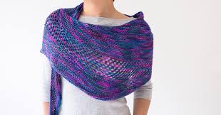 Its lace pattern has a simple repeat that makes this shawl a relaxing one to make. New Paths Shawl Free Knitting Pattern One Dog Woof