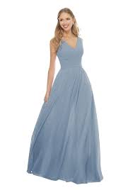 W hen i was shopping for a beach wedding dress for my oceanside nuptials, the internet was basically of no use. Ymsha Women S Beach Wedding Bridesmaid Dress Chiffon V Neck Evening Formal Gowns With Pockets Slate Blue 14