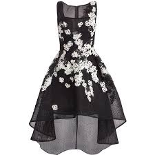 Jovani Sleeveless High Low Lace Trim Cocktail Dress High Low Cocktail Dress A Line Cocktail Dress Lace Trim Dress