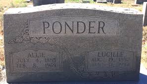 Allie Ponder (1885-1969)
