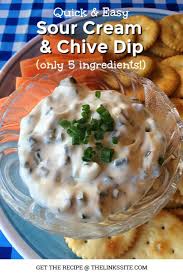 Easy Sour Cream Chive Dip In 2020 Chives Dip Dip Recipes Easy Recipes