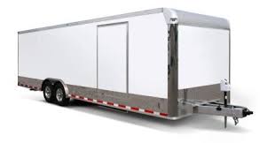 Long up to 40 ft. 8 5x30 Enclosed Aluminum Trailer Car Hauler Trailer Showroom