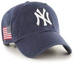47 New York Yankees Clean Up Hat Cap Navy White Usa American Flag Patch American Flag Patch Navy And White New York Yankees