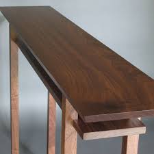 Classic Console Table In Walnut Modern Wood Furniture For Your Narrow Hall Table Entry Con Modern Wood Furniture Handmade Wood Furniture Narrow Hallway Table