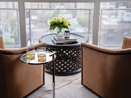 Which types of coffee & cigars pair best? Cigar Table With Brown Velvet Swivel Chair Transitional Living Room