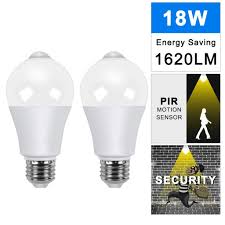 This sansi's motion activated light, compared to other lights, has a rating of 3600lm output (36w). Motion Sensor Light Bulbs E27 18w Pir Infrared Smart Led Detector Lamp Motion Activated Dusk To Dawn Security Light Bulb Outdoor Indoor For Front Door Porch Garage Basement Hallway Closet Shopee Malaysia