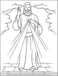 How to celebrate divine mercy sunday with kids. Divine Mercy Coloring Pages The Catholic Kid