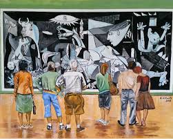 Klassischer kunstdruck, leinwandbild und gerahmtes bild. Picassos Guernica Picasso Guernica Malerei Von Heinz Schmitz Bei Kunstnet