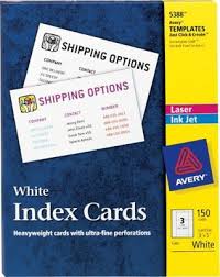 Avery 3 X 5 Laser And Inkjet Index Cards 150 Pack 5388 At Staples Tent Cards Index Cards Avery Printable