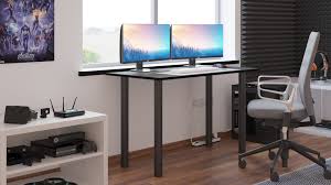 This beautiful lineup of fifteen gaming desks gives you a little bit of everything, from drink holders to designated monitor displays, adjustable heights, and cable conduits. Mobel System Gaming Desk Computer Desk Gamer Desk Writing Desk Gaming Table Cable Management System Cable Entry Sogo24 Beddog Dog Beds Cat Caves