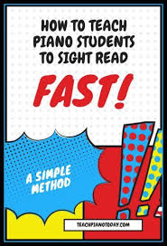 How To Teach Piano Students To Sight Read Fast Piano Teaching Online Piano Lessons Learn Piano