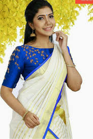 It is the traditional dress of women in kerala, a state in the southwestern part of india. Sanvi Sin Kerala Cotton Set Mundu With Bead Work Blouse Facebook