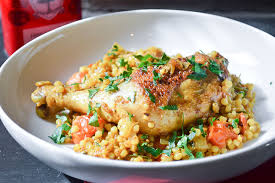Moroccan chicken with israeli couscous recipe. Passion Project One Pot Moroccan Chicken With Cherry Tomatoes And Pearl Couscous