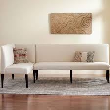 Eco Linen Sectional Settee Dining Banquette Bench Settee Dining Contemporary Dining Furniture Furniture