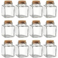 Shop our best selection of decorative canisters & bottles to reflect your style and inspire your home. 12x Clear Transparent Small Square Glass Bottle Jar With Cork Lid Stopper 100 Ml Overstock 29073999