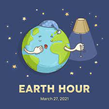 Earth hour has always been for everyone. Free Vector Hand Drawn Earth Hour Sleepy Planet