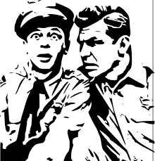 Black And White Barney Andy Griffith Stencil Silhouette Drawing Silhouette Art Black And White Drawing