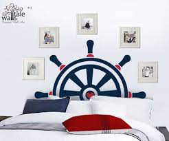 duvar kagidi yatak basliklari yatak odaniza renk katacak dekoloji ev dekorasyon fikirleri blogu nautical house decor nautical wall decal nautical bedroom
