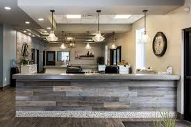 Medical Practice Reception Desk Design Reclaimed Wood Reception Desk Medical Office Interior Office Reception Area Front Desk Design