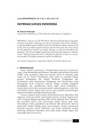 Salah satu kegunaan surat keterangan kerja adalah untuk mengajukan kpr. Pdf Koperasi Sukses Indonesia
