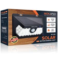 Solar motion sensor light outdoor, 320 bright cob led, 16.4ft cable, 3 working mode, adjustable solar panel, wired solar powered security flood lights for indoor use, wall, yard, garage, garden(2 set) 4.3 out of 5 stars 100. Solvao Solar Motion Sensor Light 60 Led Solvao