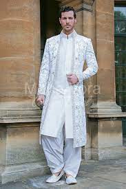 Item Code Gc586 Asian Bridal Wear Fusion Dresses By Mona Vora Sherwani For Men Wedding Wedding Dresses Men Indian Wedding Kurta For Men