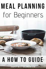 Meal Planning For Beginners A How To Guide Meal Planning Meals Cooking Dinner