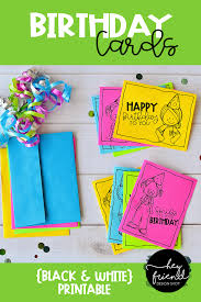 Maybe you would like to learn more about one of these? Birthday Card Printables Black White Hey Friend