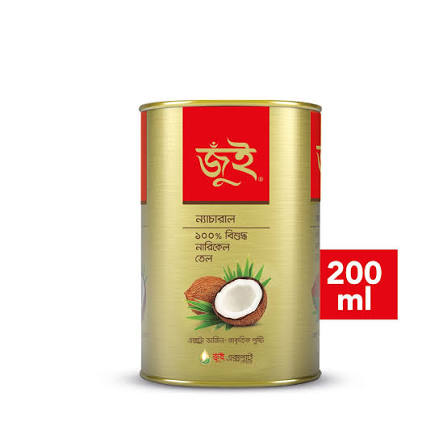 Jui Nature Pure Coconut Oil (টিন)  ২০০ ml