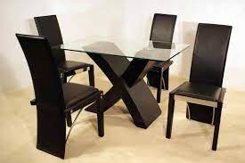 The dining chairs feature a sturdy design with faux. Pin On Dining Table Ideas