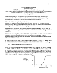 What is the name of the. Practice Questions Answers Molecular Biology Biol Docsity