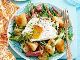 Salade De Pommes De Terre A L œuf Poche Recette Salade Recettes De Cuisine Et Salade Pomme De Terre