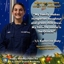 Happy Holidays from 1/c Katherine Doty!
