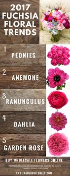 These exquisite bouquets of white, cream, lavender, pink, and purple are soft hues that express warm remembrance and eternal affection. Learn About Types Of Pink Flowers And See Pink Flower Images To Help You Find Your Perfect We Fuchsia Wedding Flowers Wedding Flower Trends Diy Wedding Flowers