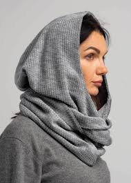 Soft Wool Gray Hood Unisex, Gray Cowl Scarf Men, Cowl Shrug Men, Cowl Hood,  Festival Head Scarf, Convertible Scarf, Hooded Scarf,natura