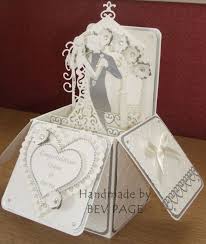 Pop up card templates free download. Wedding Pop Up Box Using Tattered Lace Spellbinders And Punches For Flowers By Michele Pires Box Cards Tutorial Wedding Cards Handmade Pop Up Box Cards