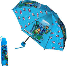 Minecraft Regenschirm für Jungen, Kompakter Taschenschirm, Hochfeste  Struktur, Regenschirm Design, Regenschirm für Kinder : Amazon.de: Fashion
