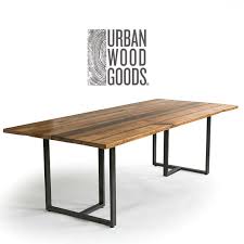 Get great deals on ebay! Industrial Modern Wood Table With Reclaimed Wood Table Top Etsy Modern Farmhouse Dining Wood Dining Table Farmhouse Dining Table