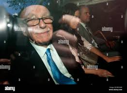 Rupert murdoch and wendi murdoch hi-res stock photography and images