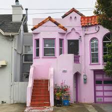 About the same time as the gellert brothers got started, henry doelger began his business, henry doelger enterprises. Pink House San Francisco Pin Sunset District Sunset District Pink Houses House Portraits