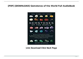 Pdf Download Gemstones Of The World Full Audiobook